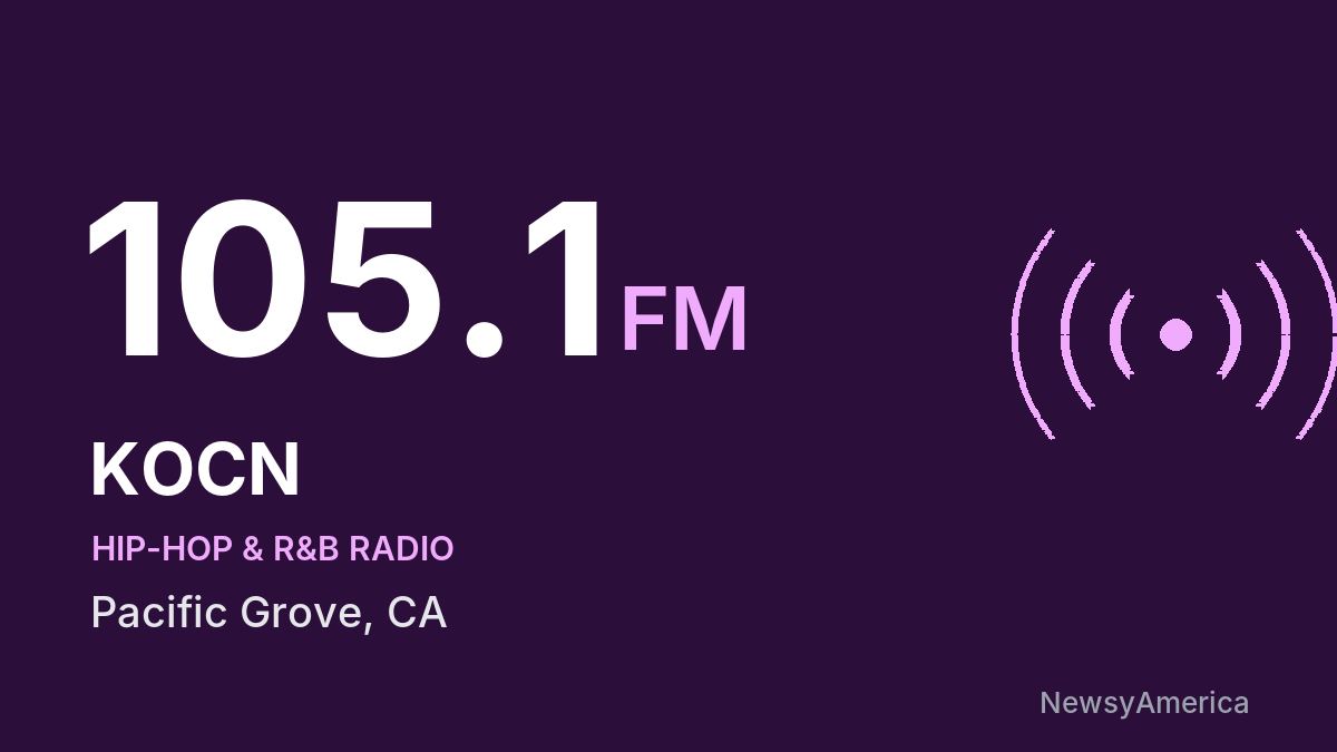 KOCN 105.1 FM – Pacific Grove