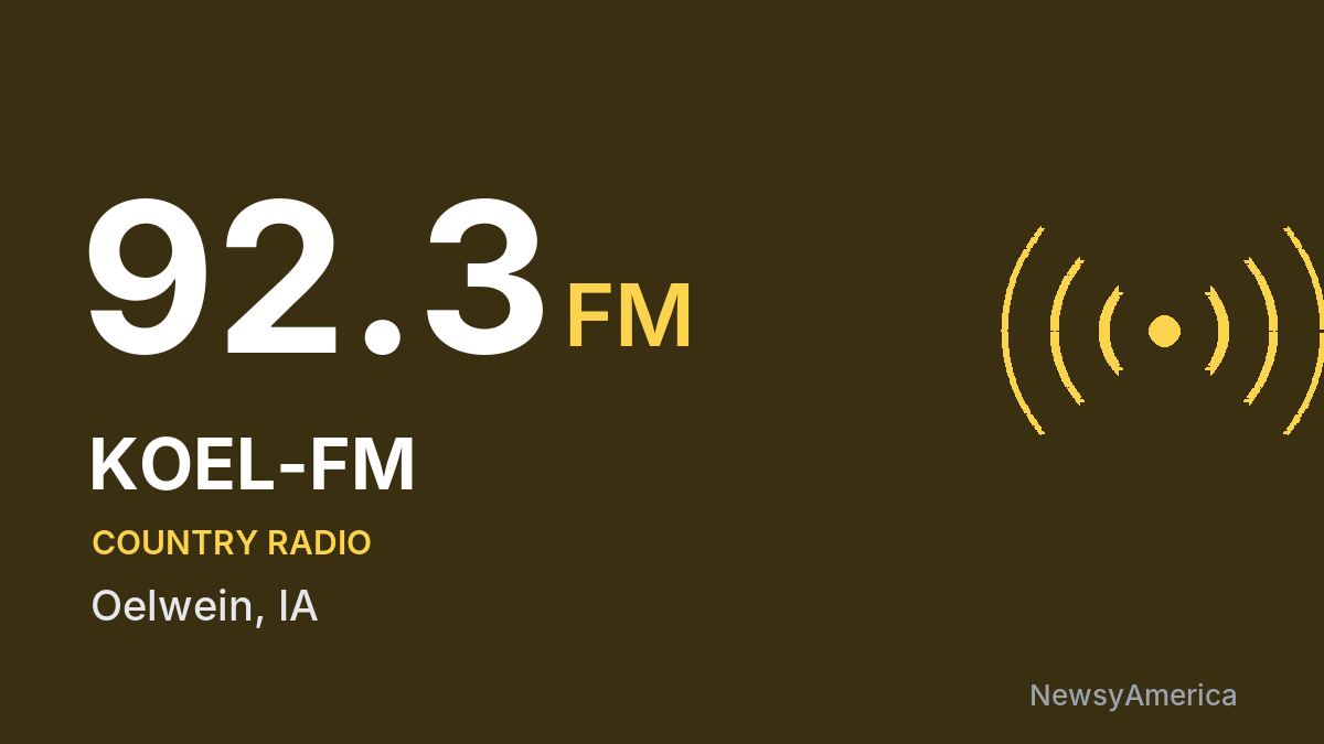 KOEL-FM 92.3 FM – Oelwein
