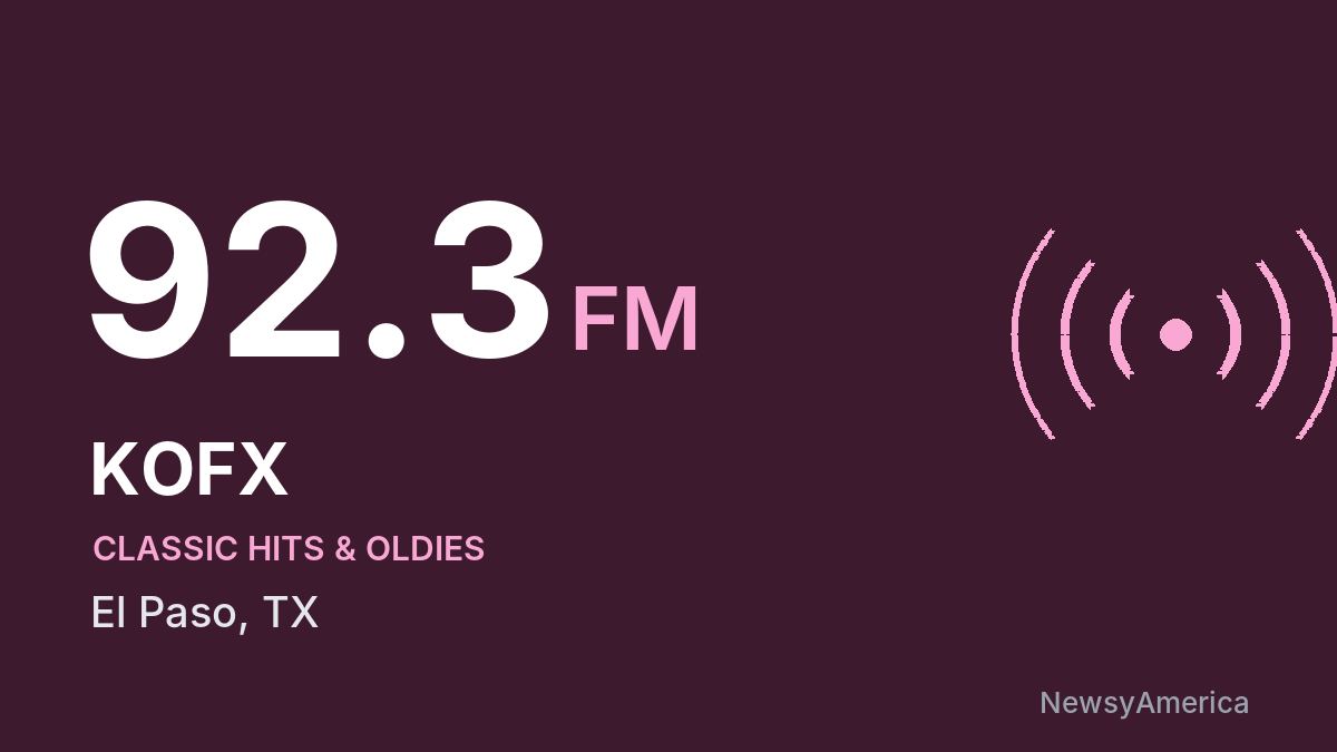KOFX 92.3 FM – El Paso