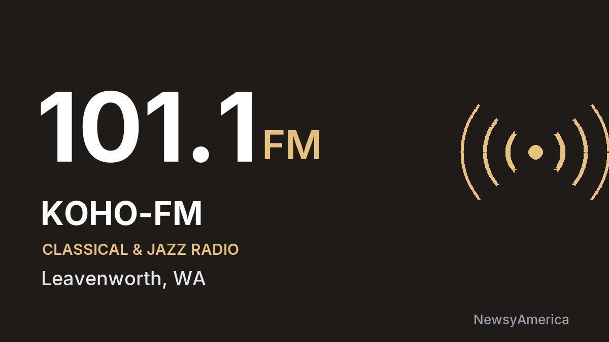 KOHO-FM 101.1 FM – Leavenworth