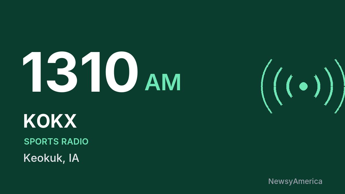 KOKX 1310 AM – Keokuk