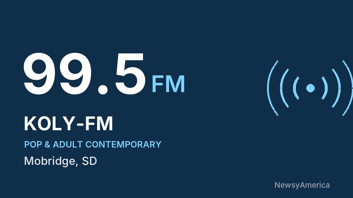 KOLY-FM 99.5 FM – Mobridge
