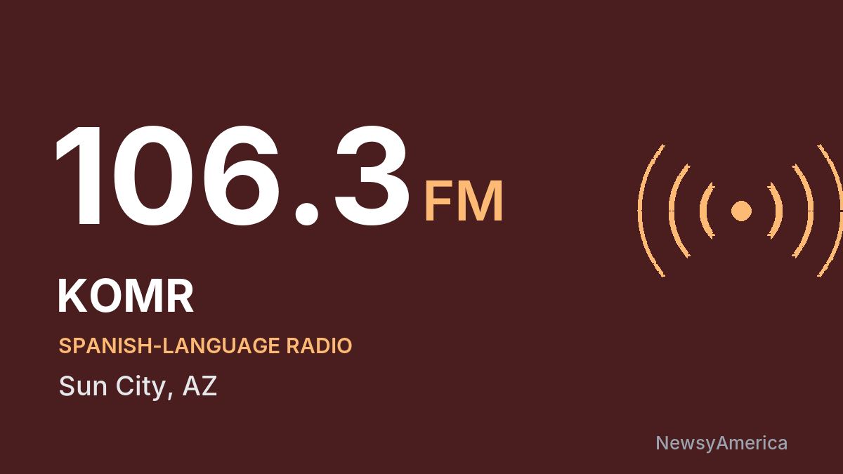 KOMR 106.3 FM – Sun City