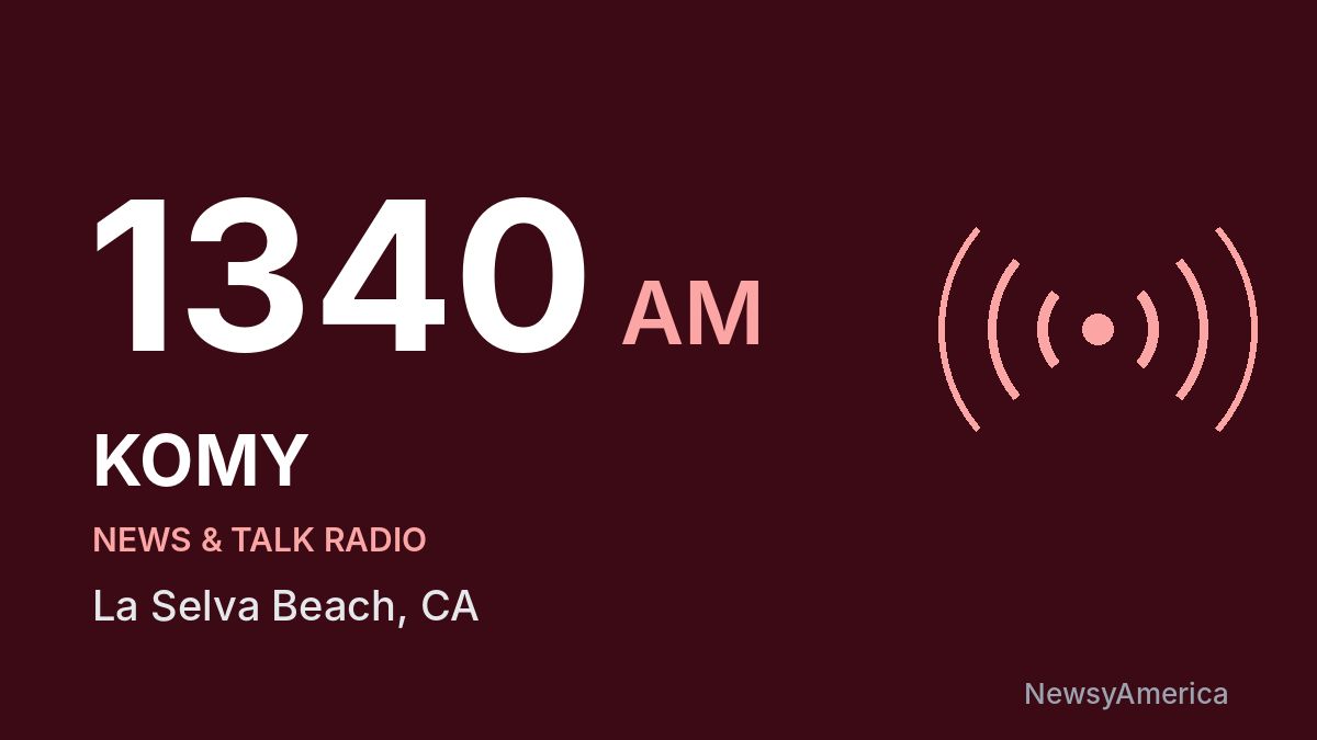 KOMY 1340 AM – La Selva Beach