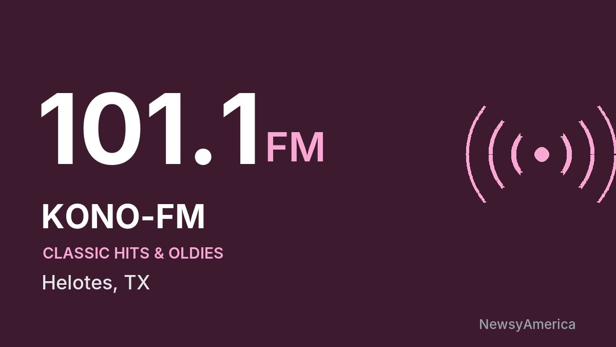 KONO-FM 101.1 FM – Helotes
