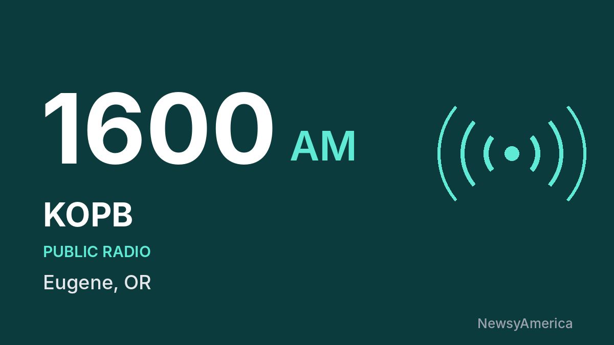 KOPB 1600 AM – Eugene
