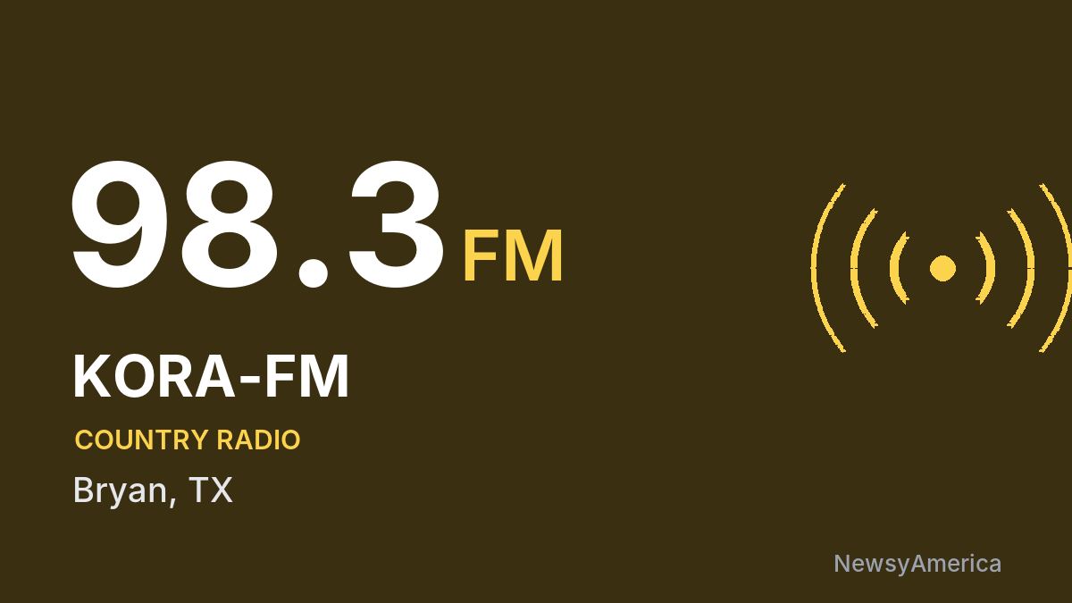KORA-FM 98.3 FM – Bryan