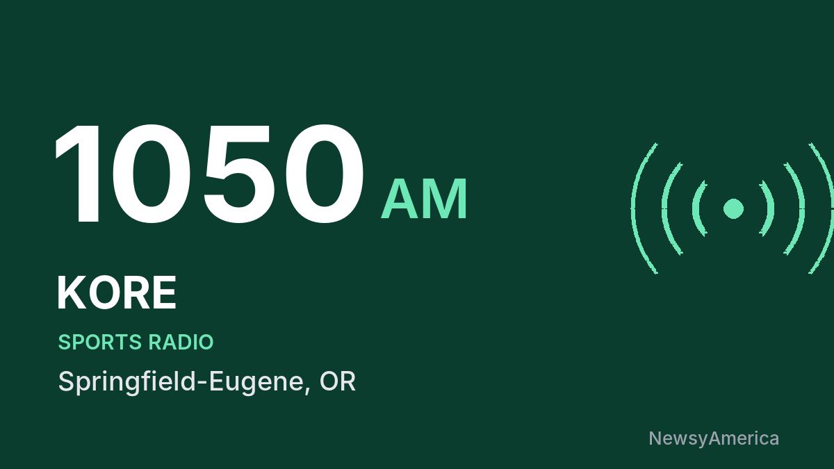 KORE 1050 AM – Springfield-Eugene