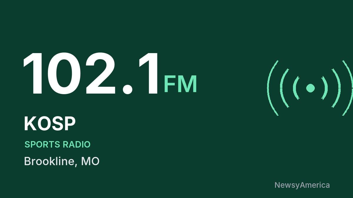 KOSP 102.1 FM – Brookline