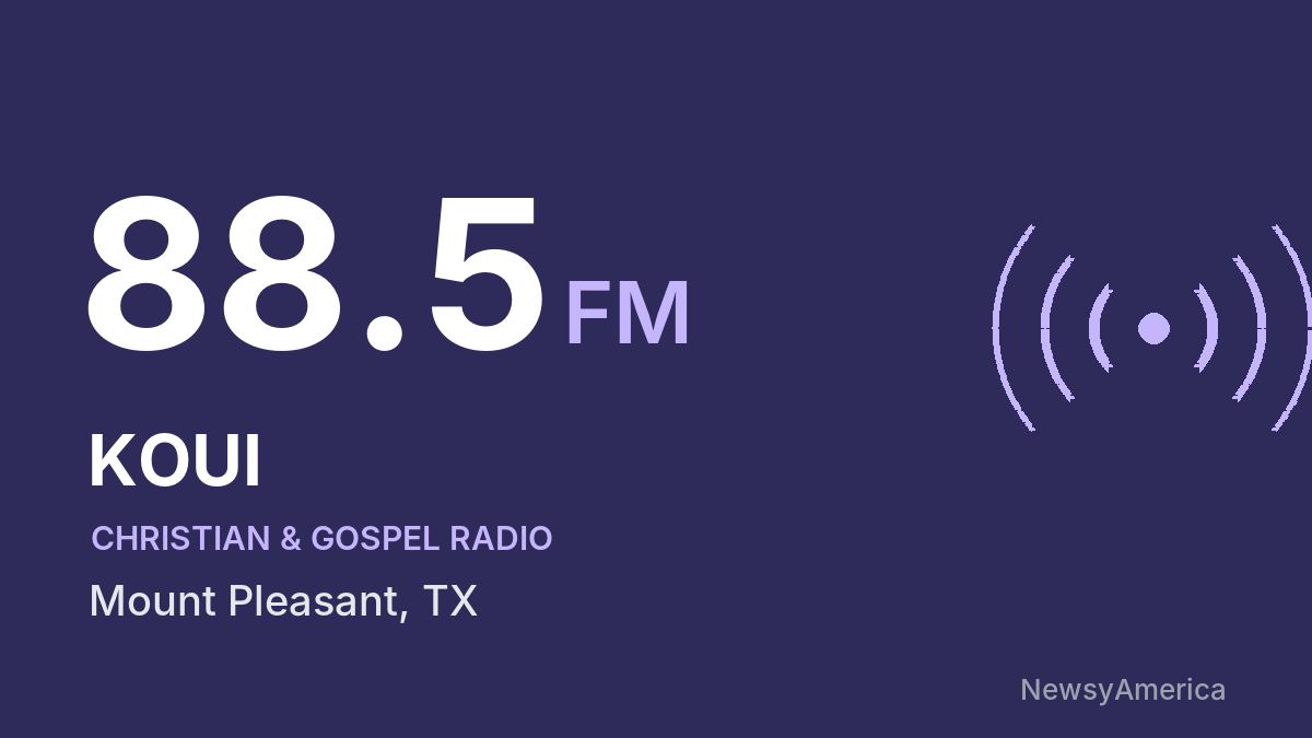 KOUI 88.5 FM – Mount Pleasant