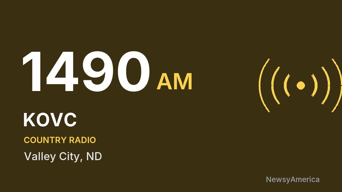 KOVC 1490 AM – Valley City