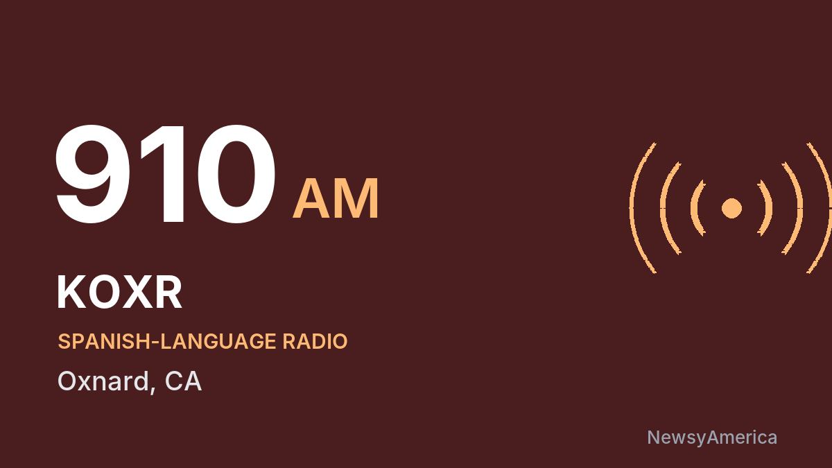 KOXR 910 AM – Oxnard
