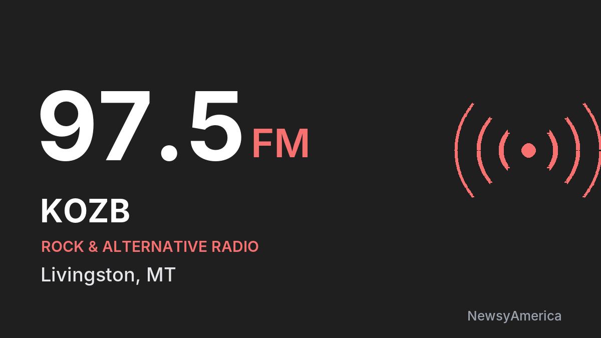 KOZB 97.5 FM – Livingston