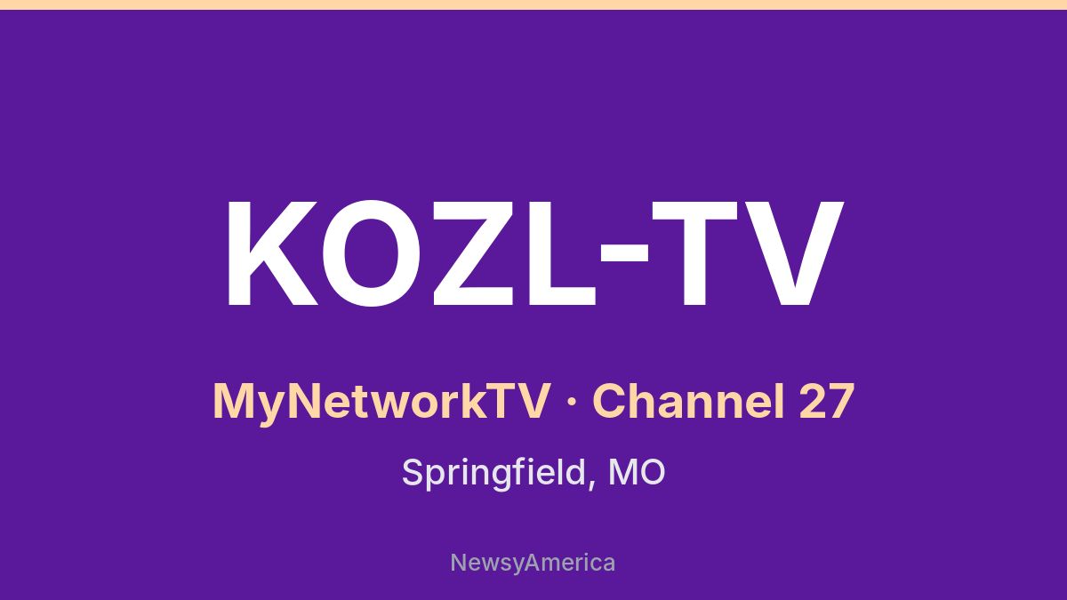 KOZL-TV – MyNetworkTV 27 Springfield