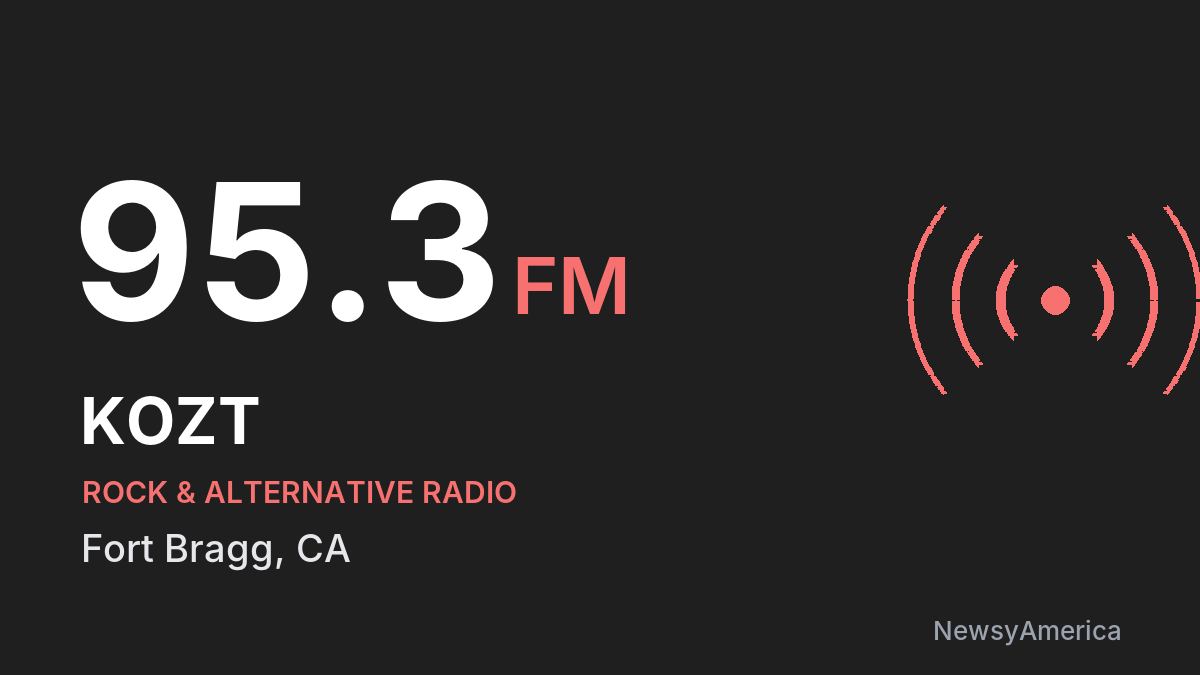 KOZT 95.3 FM – Fort Bragg