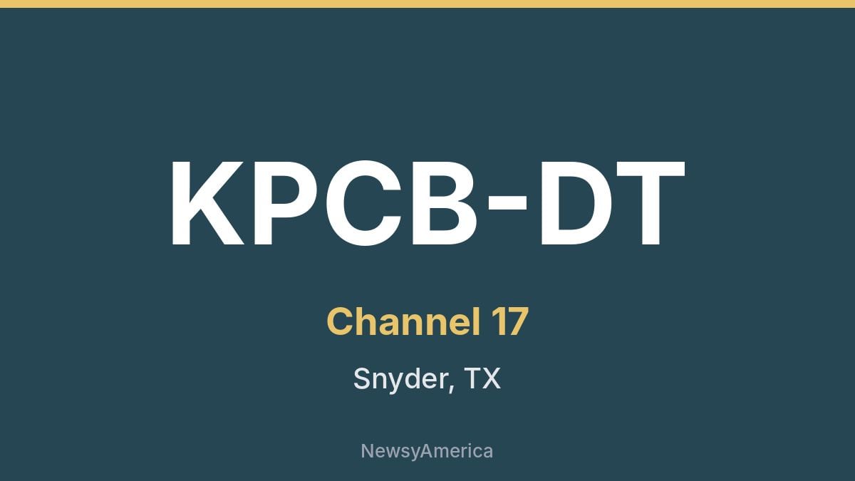 KPCB-DT – Channel 17 Amarillo