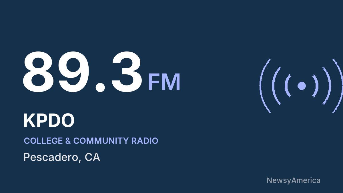 KPDO 89.3 FM – Pescadero