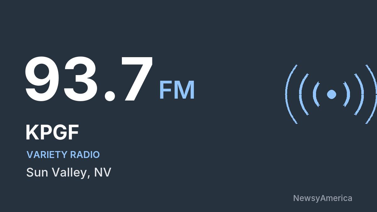 KPGF 93.7 FM – Sun Valley