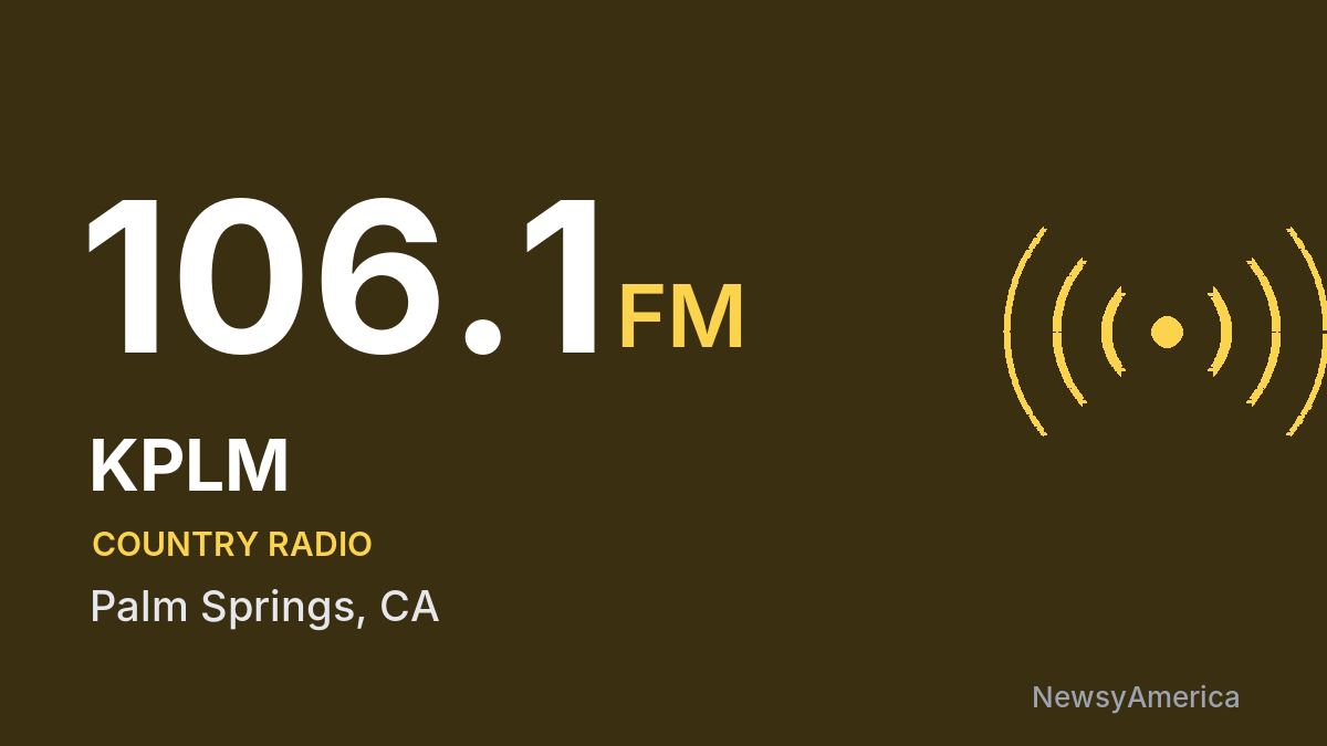 KPLM 106.1 FM – Palm Springs