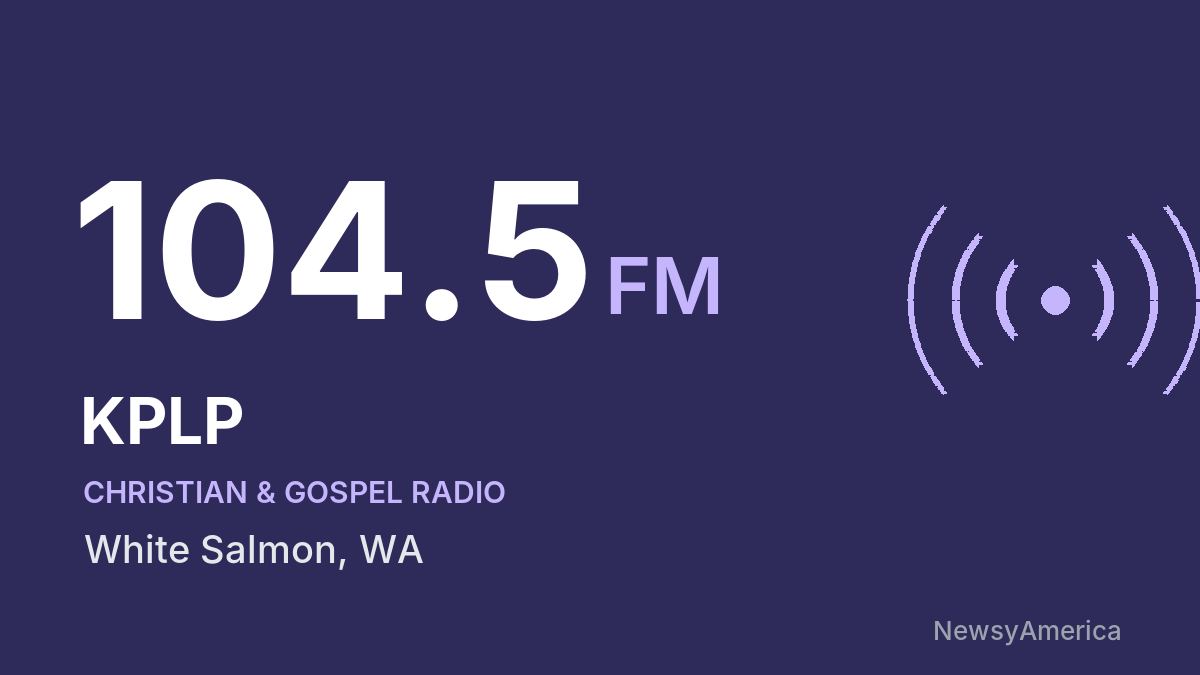 KPLP 104.5 FM – White Salmon