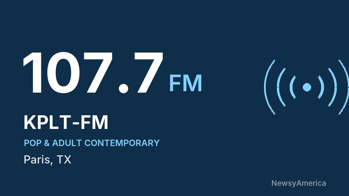 KPLT-FM 107.7 FM – Paris