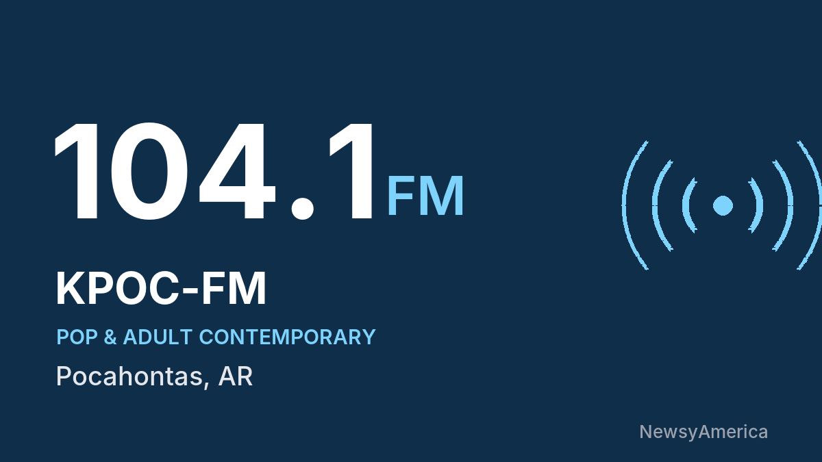 KPOC-FM 104.1 FM – Pocahontas
