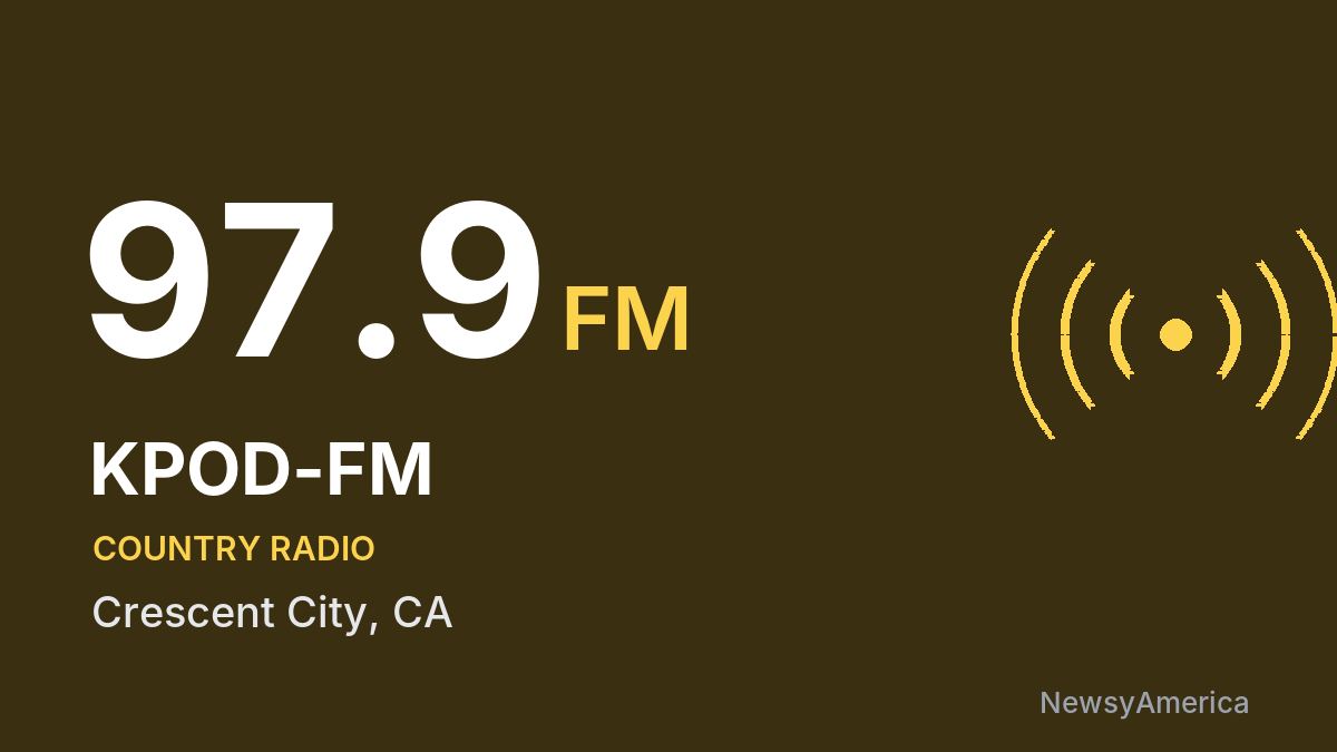 KPOD-FM 97.9 FM – Crescent City