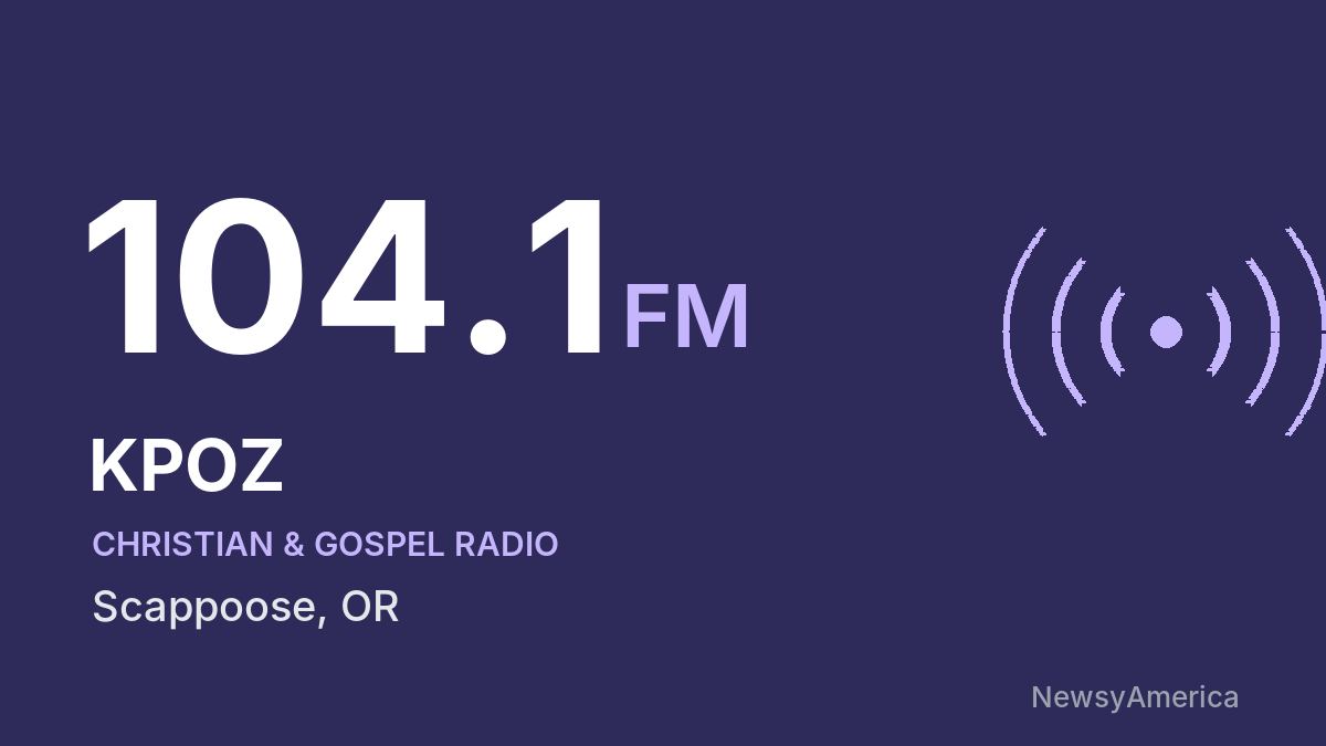 KPOZ 104.1 FM – Scappoose