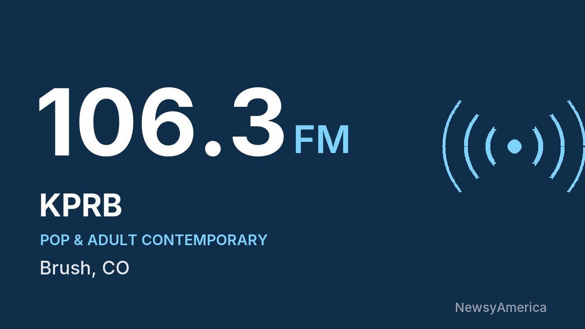 KPRB 106.3 FM – Brush