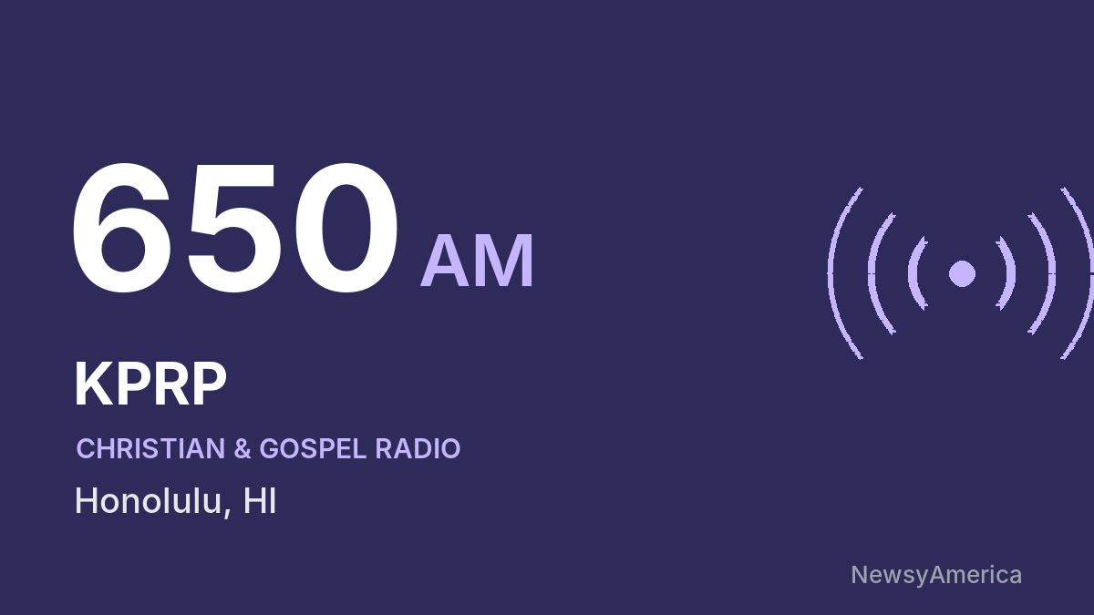 KPRP 650 AM – Honolulu