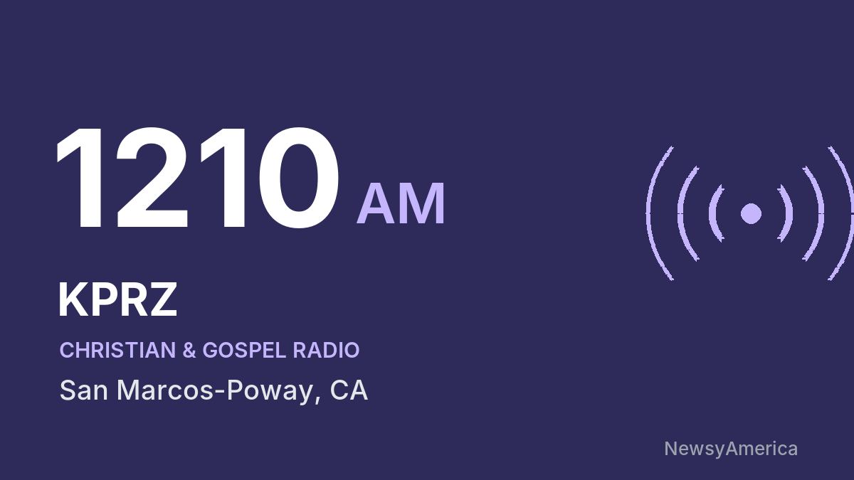 KPRZ 1210 AM – San Marcos-Poway