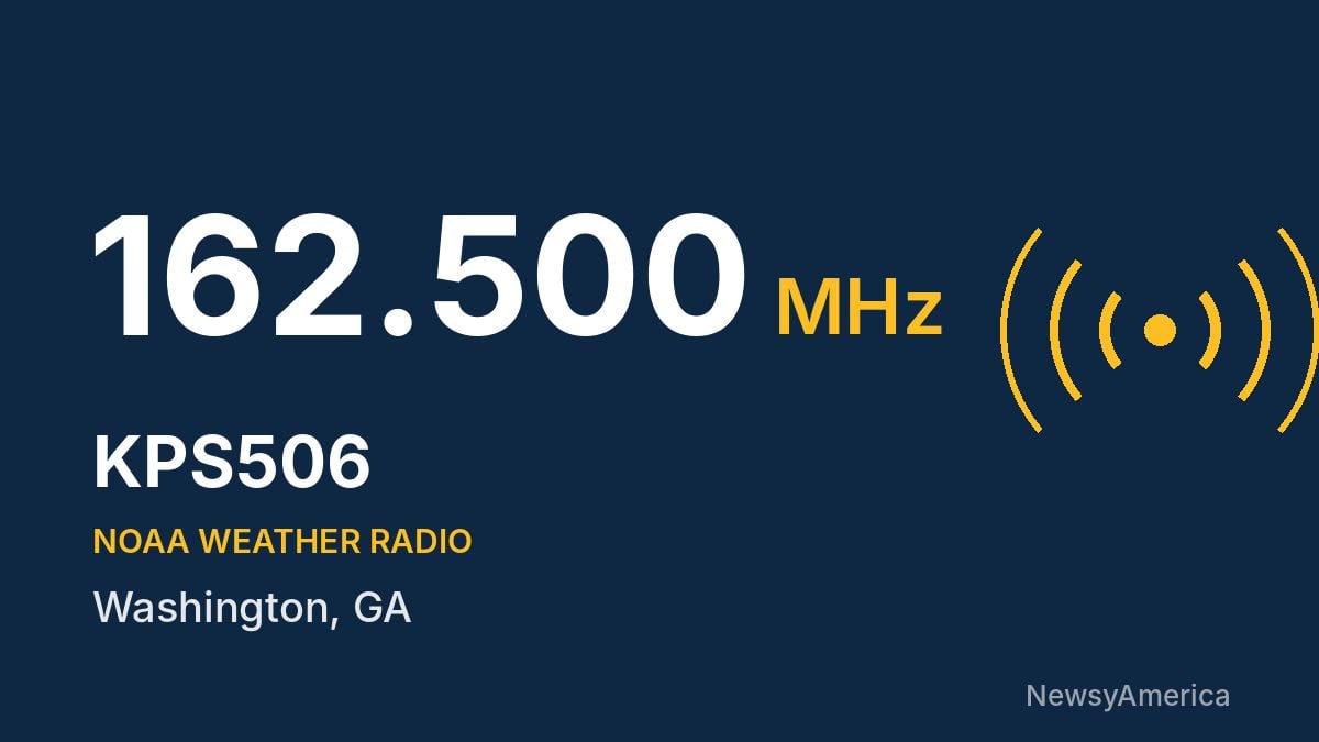 KPS506 NOAA Weather Radio 162.500 MHz – Washington, GA