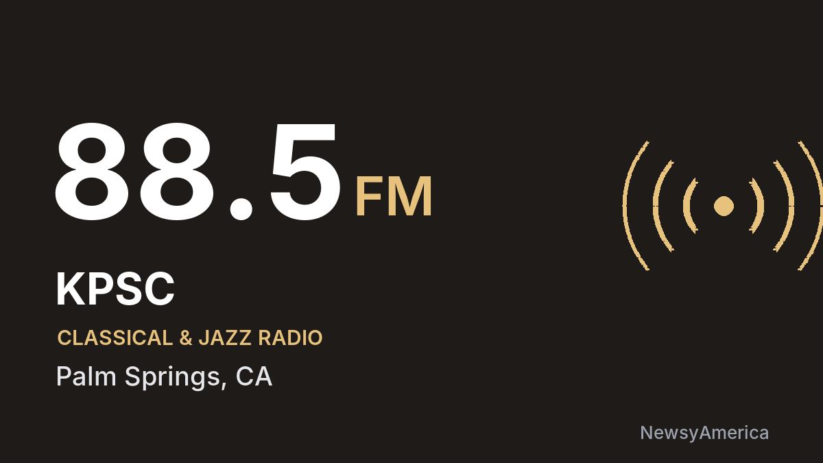 KPSC 88.5 FM – Palm Springs