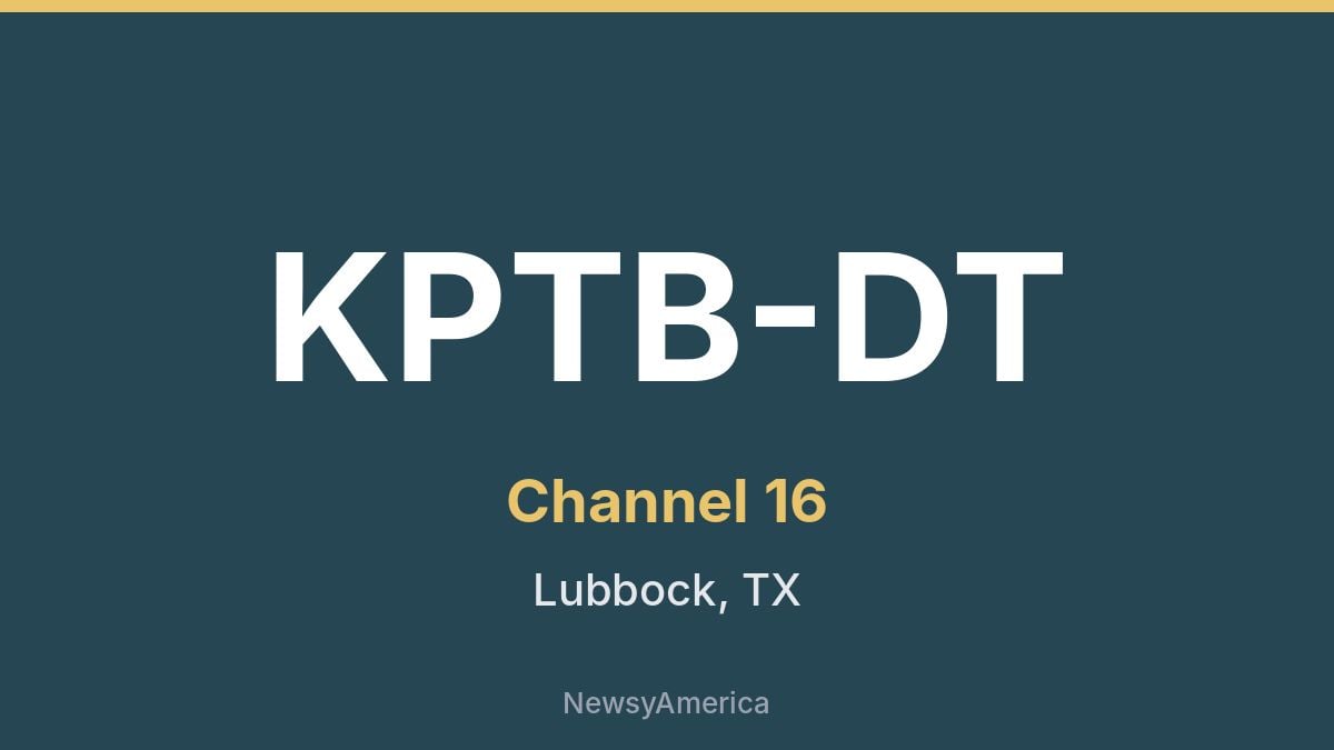 KPTB-DT – Channel 16 Lubbock