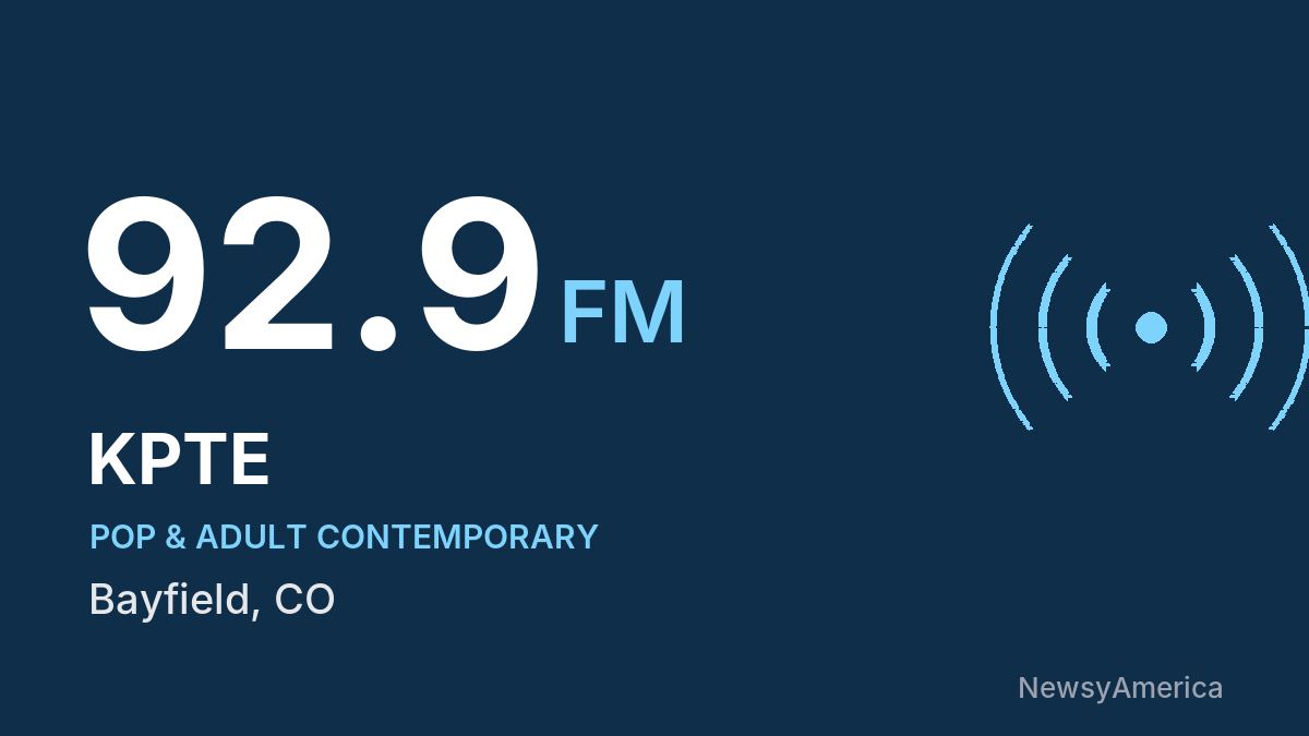 KPTE 92.9 FM – Bayfield