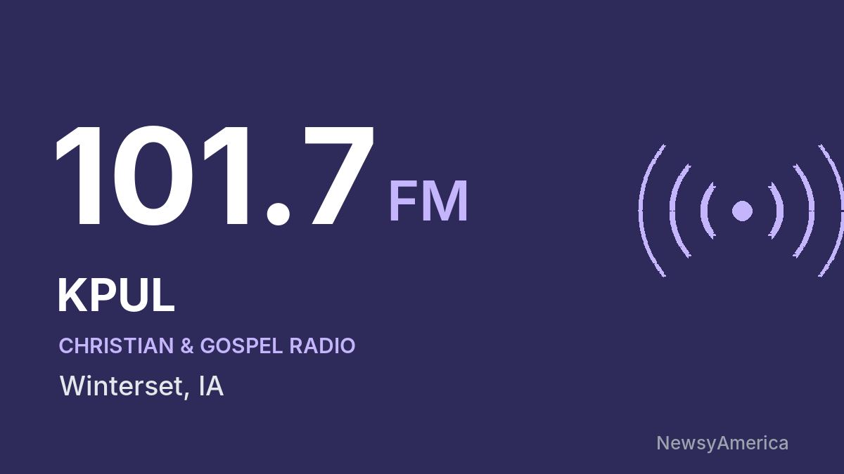 KPUL 101.7 FM – Winterset