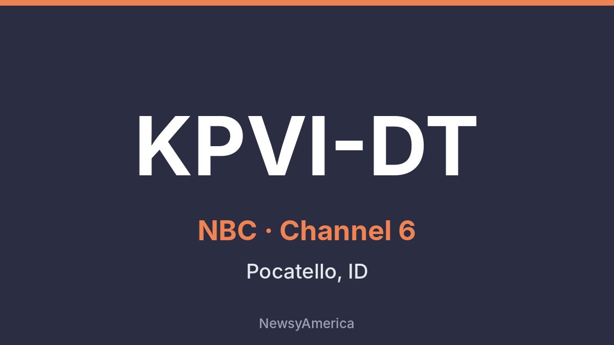 KPVI-DT – NBC 6 Idaho Falls