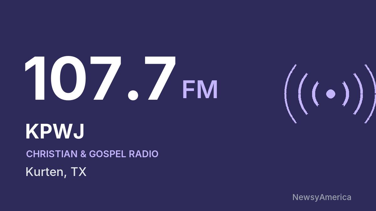 KPWJ 107.7 FM – Kurten