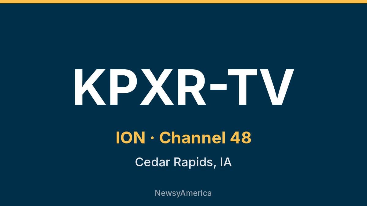 KPXR-TV – ION 48 Cedar Rapids