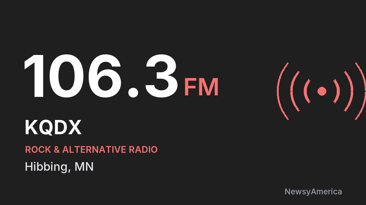 KQDX 106.3 FM – Hibbing