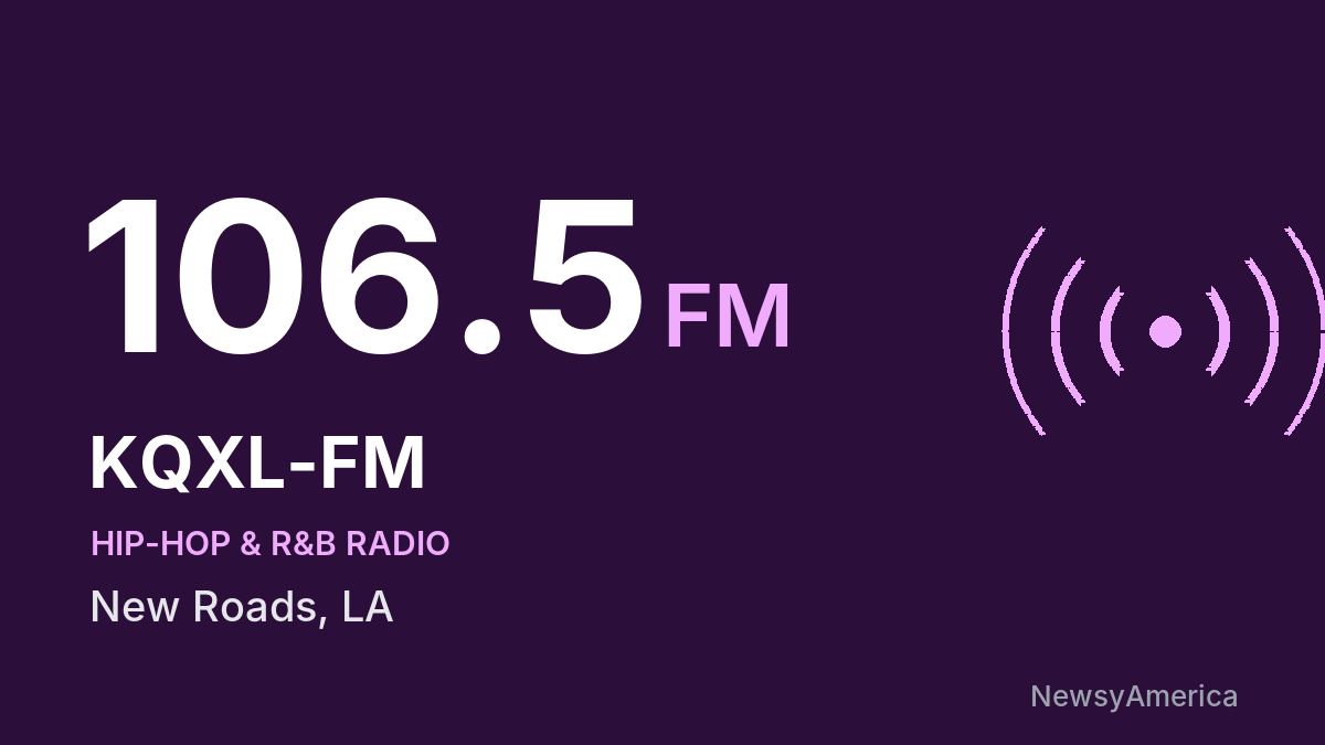 KQXL-FM 106.5 FM – New Roads
