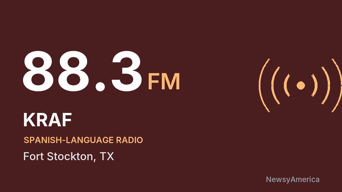 KRAF 88.3 FM – Fort Stockton