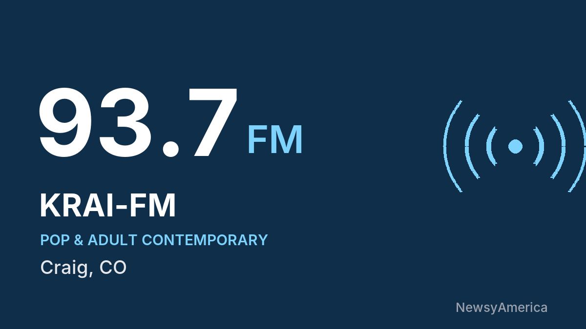KRAI-FM 93.7 FM – Craig