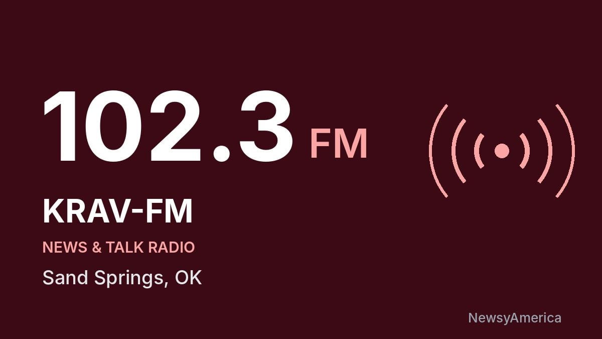 KRAV-FM 102.3 FM – Sand Springs