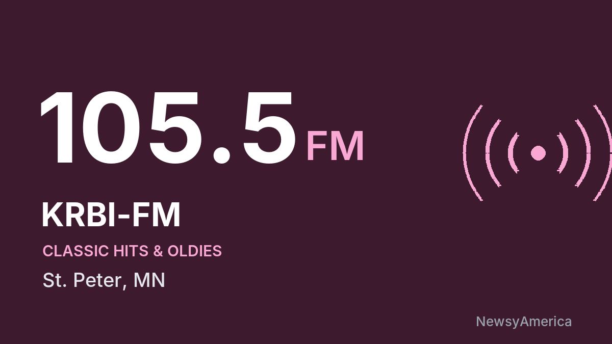 KRBI-FM 105.5 FM – St. Peter