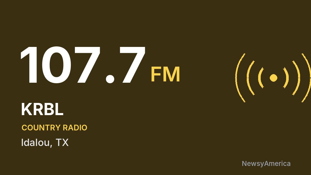 KRBL 107.7 FM – Idalou