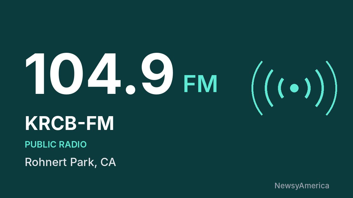 KRCB-FM 104.9 FM – Rohnert Park