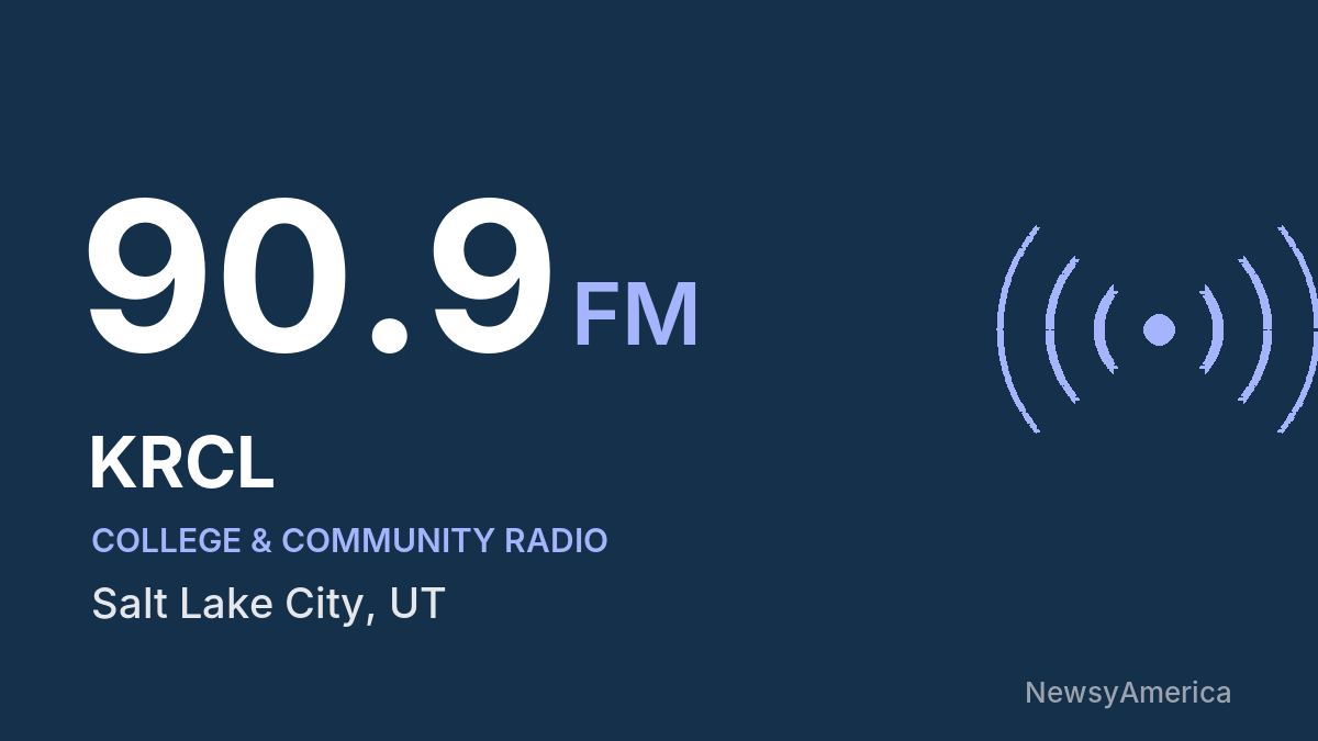 KRCL 90.9 FM – Salt Lake City