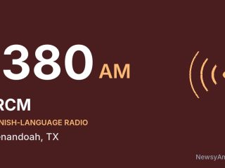 KRCM 1380 AM, Shenandoah, TX