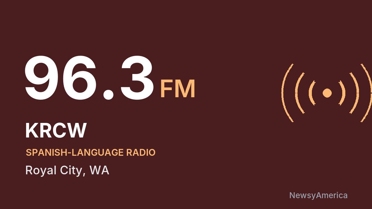 KRCW 96.3 FM – Royal City